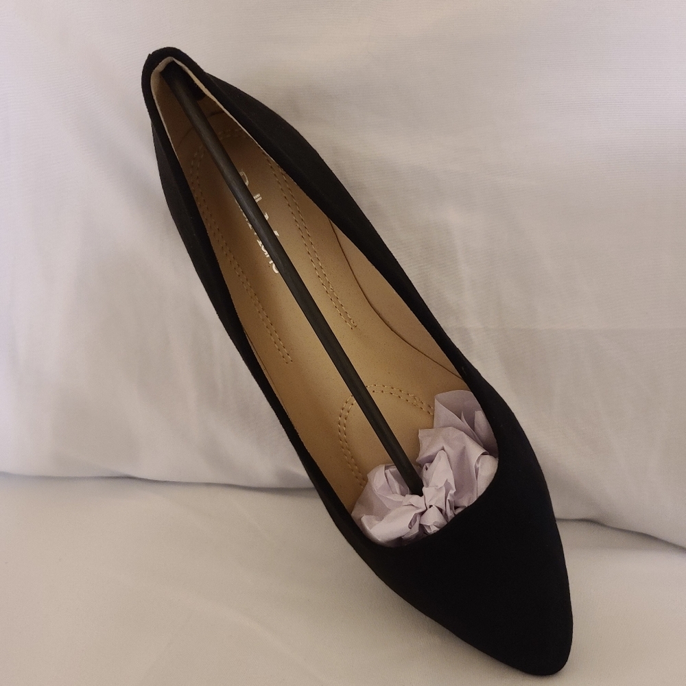 Black Suede Business/Formal Flats